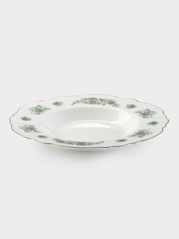 Тарелка глубокая WY Emerald Essence, d=21.5 см, фарфор, белая Тарелка глубокая WY Emerald Essence, d=21.5 см, фарфор, белая