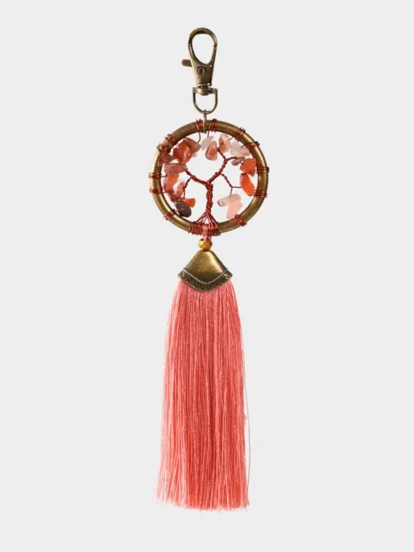 Брелок ловец снов Брелок ловец снов "Великое древо" 19 см, цв. розовый