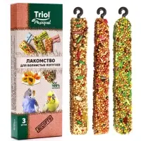 Лакомство Triol для волнистых попугаев, ассорти, 3 шт., 80 г