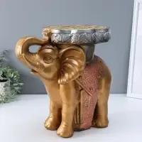 Фигура-подставка "Слон" бронза, 35х40х25 см