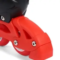 Коньки для фитнеса с роликовой платформой BlackAqua (р.34-37, красный)