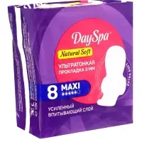 Прокладки Day Spa Natural софт, макси, 8 шт.