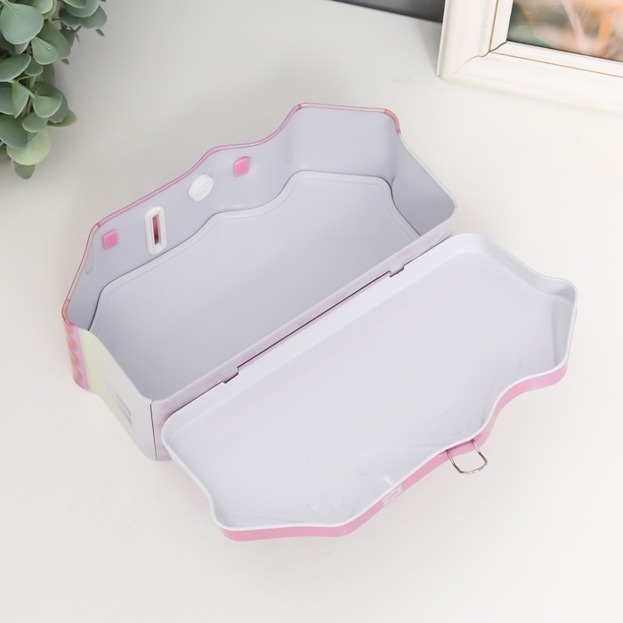 Копилка металл с замочком Копилка металл с замочком "Домик с жителями" МИКС 19х6,5х9,5 см