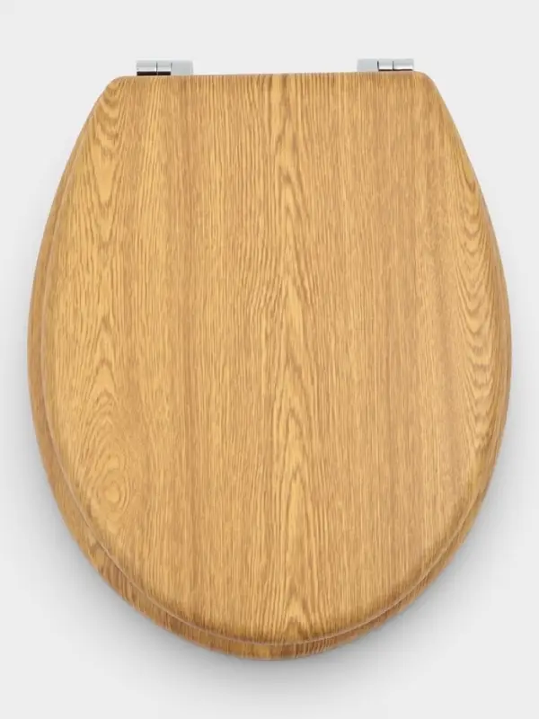 Сиденье для унитаза, 45&times;36&times;5 см, натуральное дерево