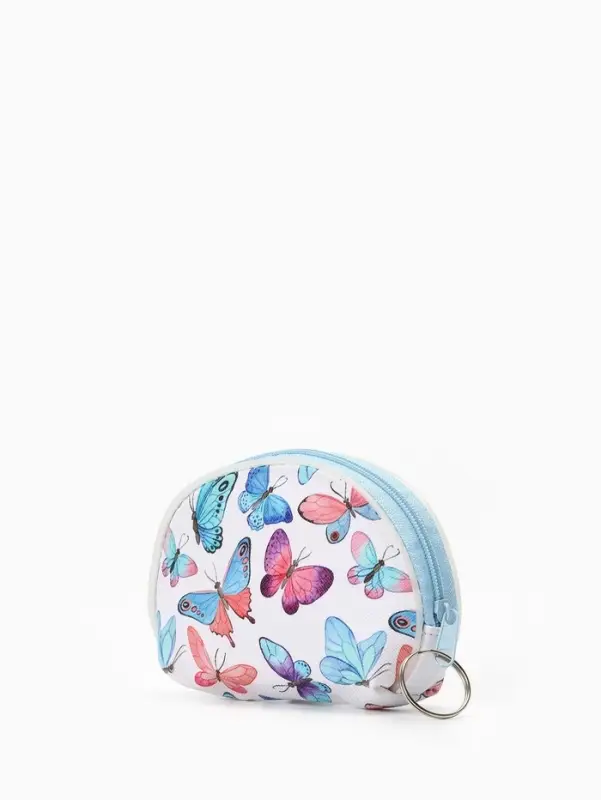 Кошелёк-монетница на молнии, 12&times;3.5&times;8.5 см, МИКС