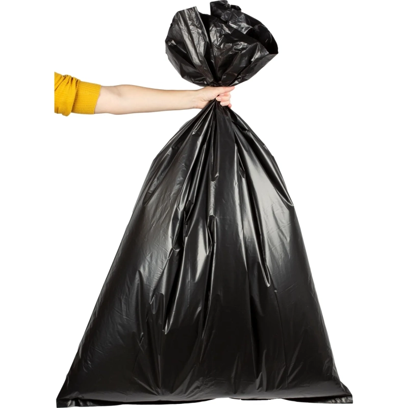 Мешки для мусора ПВД 240л 80мкм 10шт/уп черные 90х140см_Green Pack