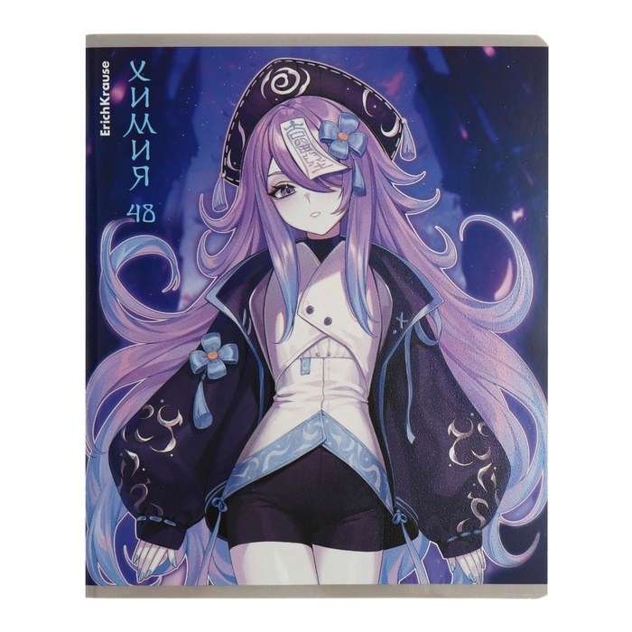 Комплект предметных тетрадей 48 листов, 12 штук, ErichKrause Комплект предметных тетрадей 48 листов, 12 штук, ErichKrause "Manga", мелованный картон, блок офсет белизна 100%, инфо-блок