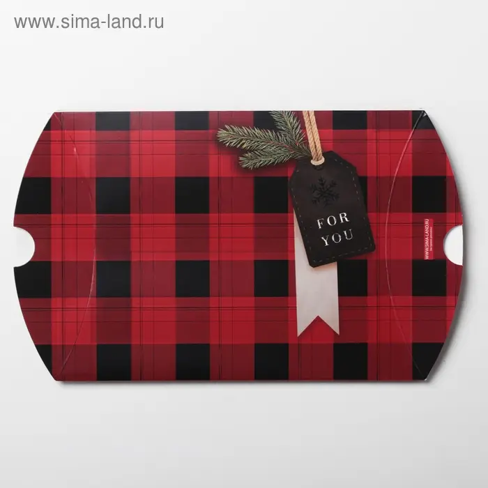 Коробка новогодняя складная фигурная «Уютного нового года», 19 х 14 х 4 см, Новый год Коробка новогодняя складная фигурная «Уютного нового года», 19 х 14 х 4 см, Новый год