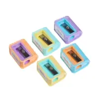 Набор точилок &laquo;Пастель&raquo;, 5 штук, ребристая, МИКС