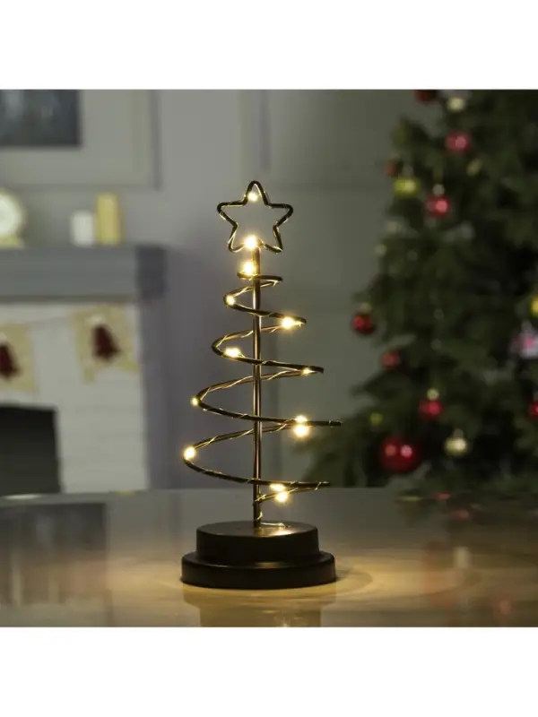 Фигура светодиодная, Luazon Lighting, 25 см, свечение тёплое белое