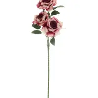 Цветы искусственные &laquo;Роза Палома&raquo;, d=8 см, h=53 см, тёмно-сиреневые