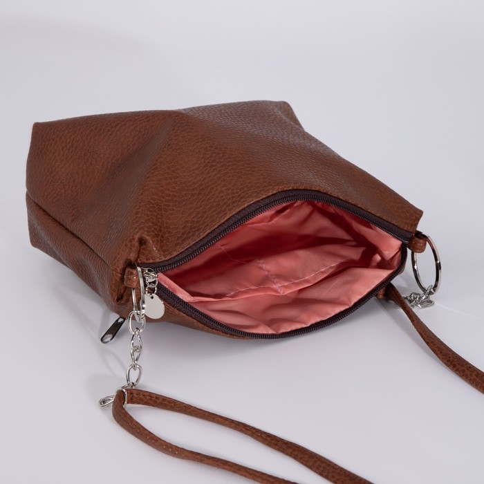 Сумка кросс-боди на молнии, цвет коричневый Сумка кросс-боди на молнии, цвет коричневый