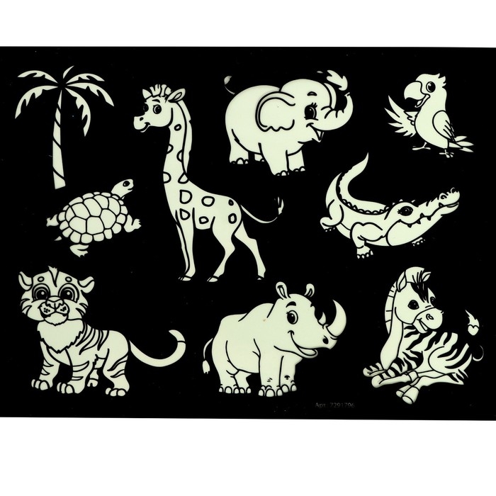 Набор для рисования светом + доска напиши и сотри, зверята Набор для рисования светом + доска напиши и сотри, зверята