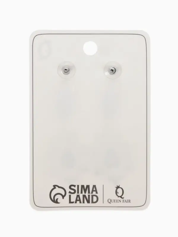 Серьги висячие со стразами &laquo;Грация&raquo;, резная, синие в серебре, 9 см