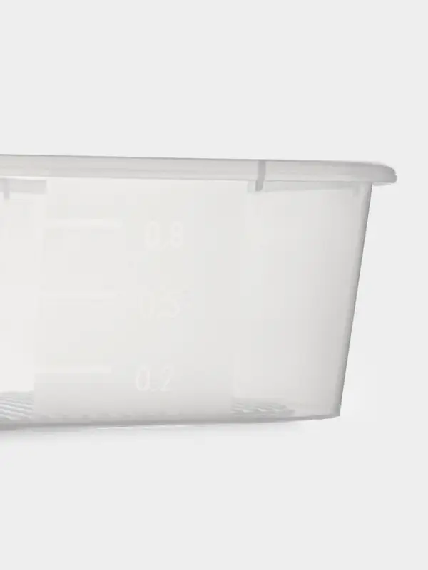 Набор пищевых контейнеров SparkPlast BioFresh, 4 шт.: 500 мл, 1 л, 1.6 л, 2.3 л, прозрачный, крышки МИКС