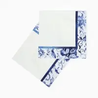 Салфетки бумажные двухслойные &laquo;Синие Узоры&raquo;, 33 х 33, 12 шт