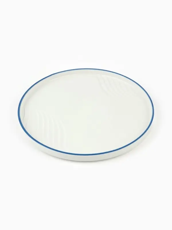 Тарелка плоская керамическая &laquo;Оушен&raquo;, d=23 см, ручная работа