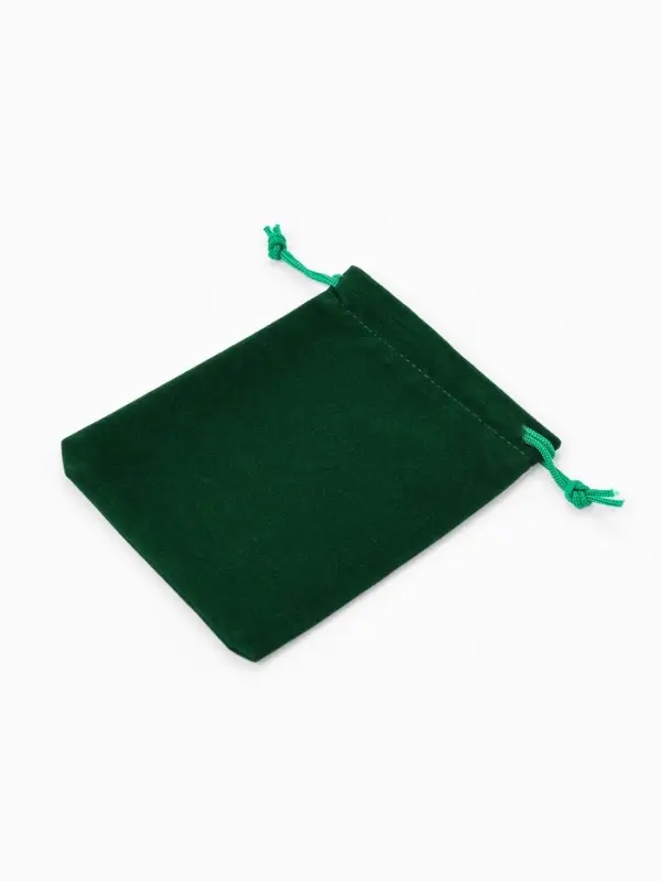 Набор мешочков бархатных 50 шт. 10&times;12&times;0.1 см, зелёный