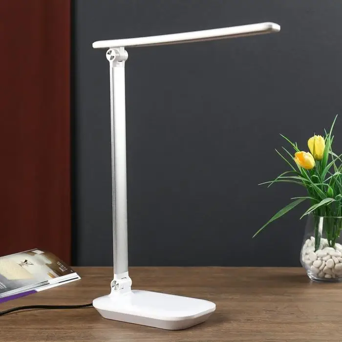 Светильник настольный LED, СТ112 6-10W, 28,5х11х38,5 см, белый