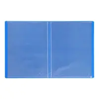 Папка с 10 вкладышами А4, 500 мкм, Calligrata, текстура &laquo;песок&raquo;, синяя