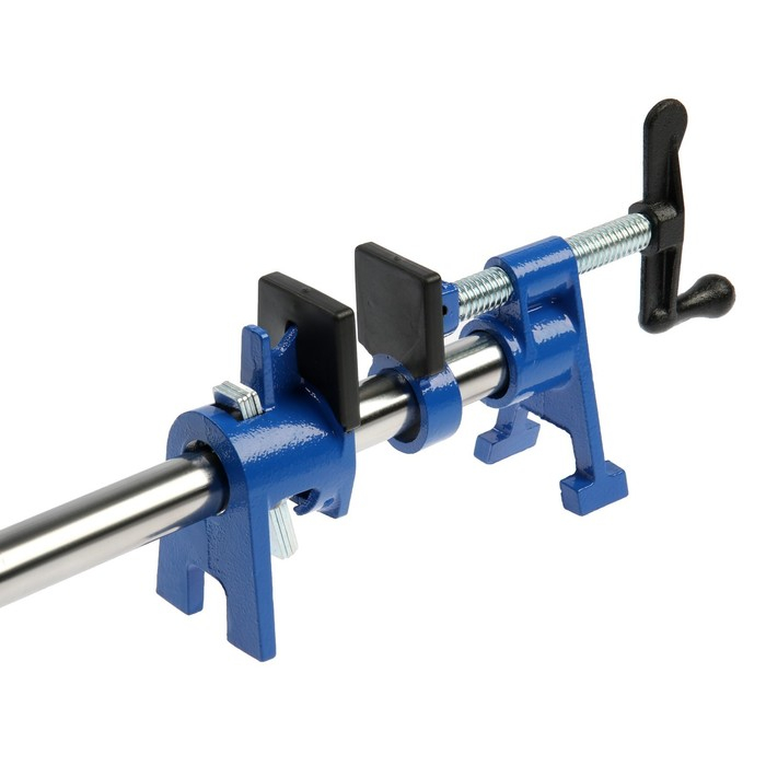 Струбцина трубная ТУНДРА, на ножках, резиновые накладки, 3/4 Струбцина трубная ТУНДРА, на ножках, резиновые накладки, 3/4"