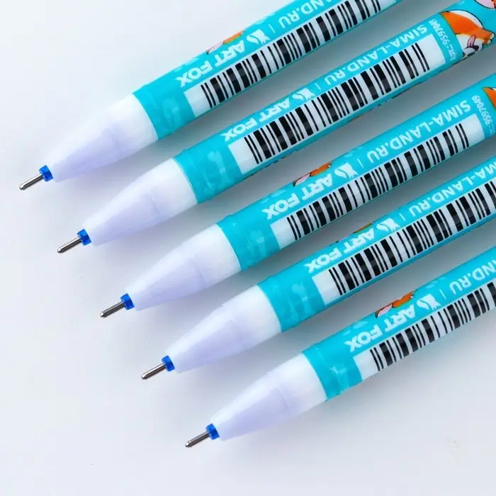 Ручка пластик пиши-стирай с колпачком «Корги», синяя паста, гелевая 0,5 мм Ручка пластик пиши-стирай с колпачком «Корги», синяя паста, гелевая 0,5 мм