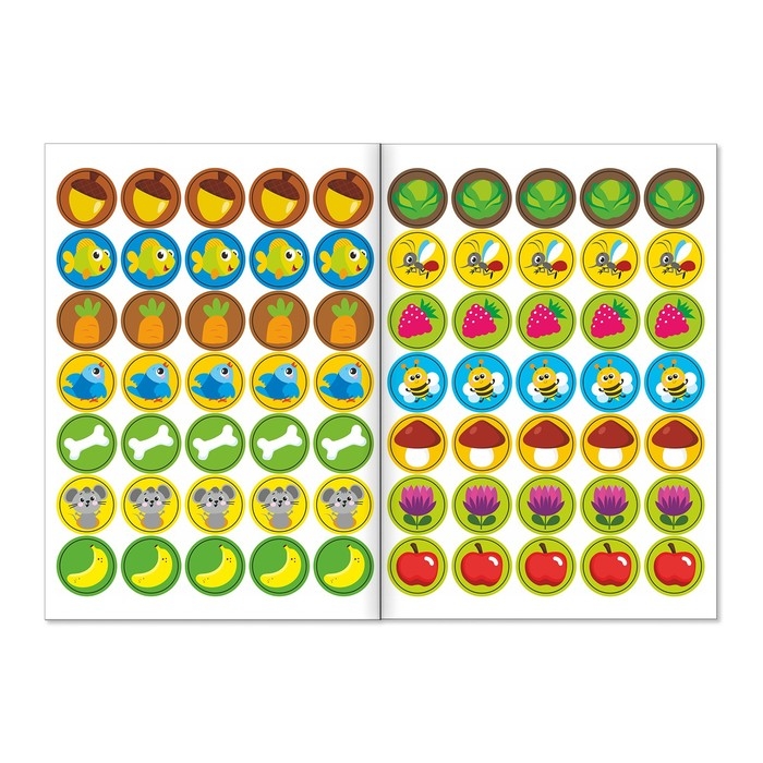 Наклейки-кружочки набор «Знакомимся с животными», 3 шт. по 16 стр. Наклейки-кружочки набор «Знакомимся с животными», 3 шт. по 16 стр.