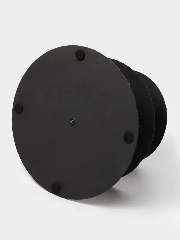 Этажёрка для фруктов и десертов Magistro Valley, 3 яруса, d=30/25/20&times;33 см, сланец, чёрная