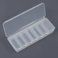 Органайзер для хранения мелочей, 7 ячеек, 15.5&times;6.2&times;3 см, прозрачный