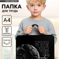 Папка для труда, А4, пластиковая, 33&times;26&times;7.5 см &laquo;Мяч&raquo;
