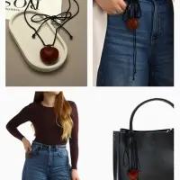 Чокер/кулон на шнурке &laquo;Сердечко&raquo;, кожа, трансформер, коричневый, 150 см