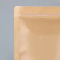 Пакет Zip-lock Крафт с прозрачной стенкой 18&times;26 + 4 см