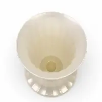 Ваза для цветов, 1 л, d=14 см, h=24 см, пластиковая, белая