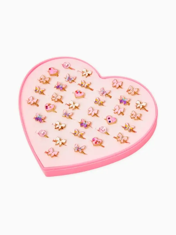 Кольцо &laquo;Выбражулька&raquo; нежность, безразмерное, форма микс, бело-розовое в золоте