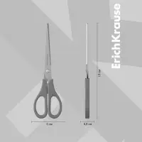 Ножницы ErichKrause EasyCut, 19 см, улучшенная заточка, ударопрочный пластик, блистер, МИКС
