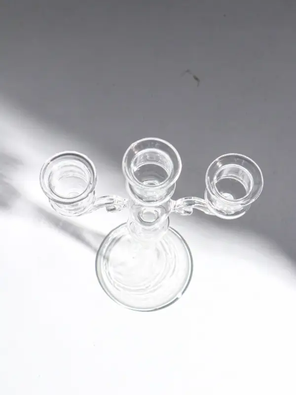 Подсвечник стекло  Подсвечник стекло "Версаль" прозрачный d=2.2 см 14х4х21,5 см