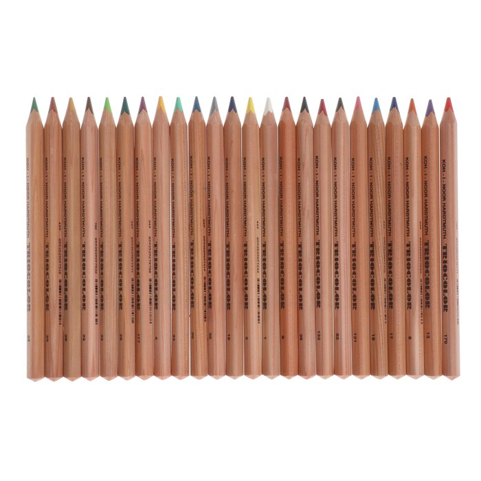 Карандаши утолщённые Triocolor, 24 цвета, трёхгранные Карандаши утолщённые Triocolor, 24 цвета, трёхгранные