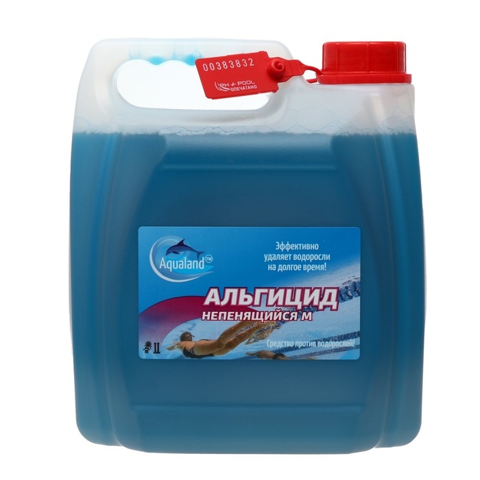 Средство против водорослей Aqualand, альгицид непенящийся М , 3 л Средство против водорослей Aqualand, альгицид непенящийся М , 3 л