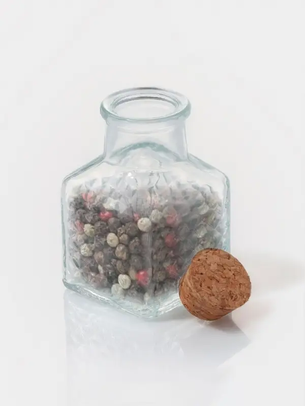 Набор баночек для специй Доляна &laquo;Парфе&raquo;, 50 мл, 4.5&times;4.5&times;6.8 см, с пробковой крышкой, 12 шт., стекло