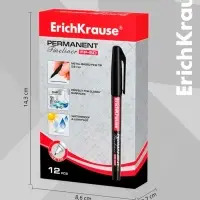 Маркер-линер перманентный ErichKrause. FP-50, чёрный, узел 0.6 мм