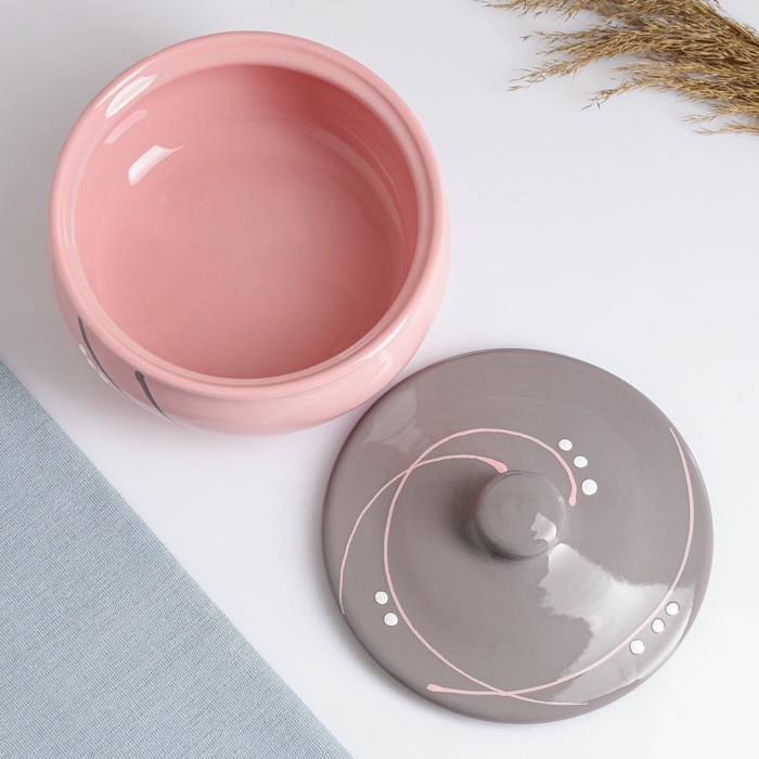 Пельменница "Псковская" малая, 1,25л / 19х12см, зефир