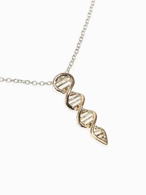 Кулон на цепочке "ДНК", цвет золото