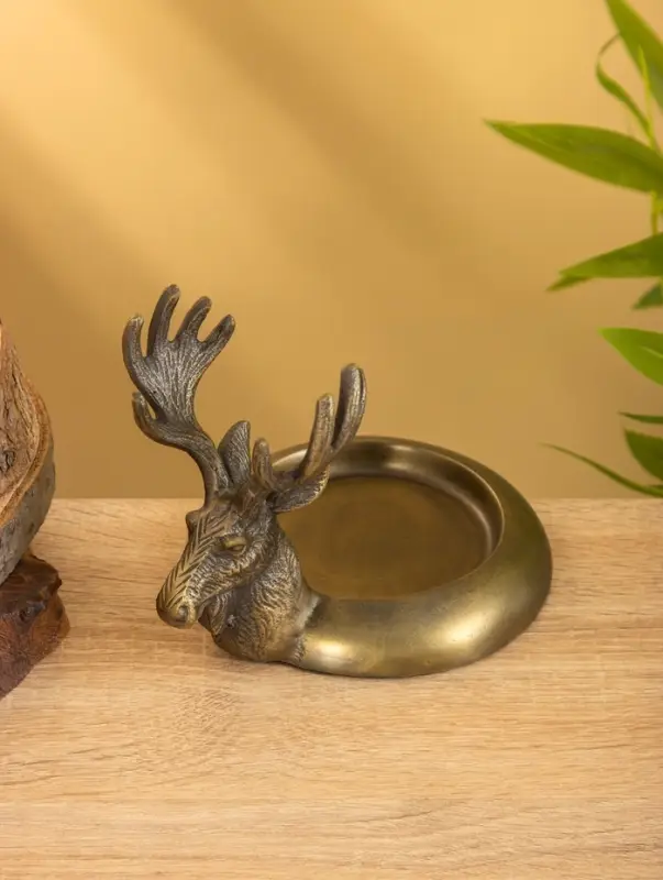 Подставка для бутылки  Подставка для бутылки "Лось" 18х14х14 см, алюминий