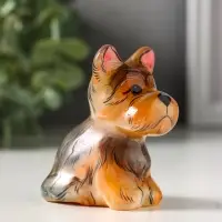 Фигурка &laquo;Собака Йорк терьер&raquo;, 6.5&times;7.5 см, селенит, МИКС