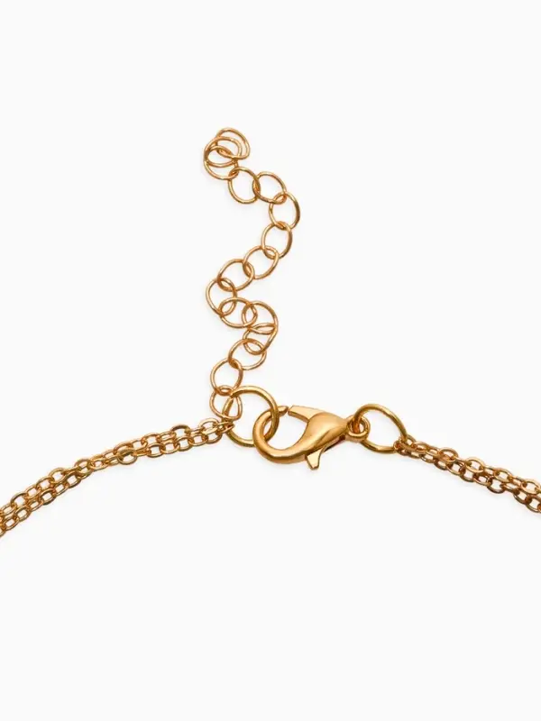 Бусы детские "Выбражулька" бабочки, чокер, цветные в золоте