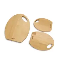 Набор разделочных досок на подставке Adelica, 3 шт.: 30&times;24, 22.5&times;18, 19&times;15 см, пропитаны минеральным маслом, дерево берёза