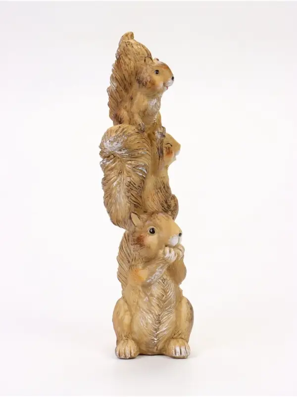Садовая фигура из полистоуна &laquo;Трио белок&raquo;, 11.5&times;9.5&times;30 см, Greengo