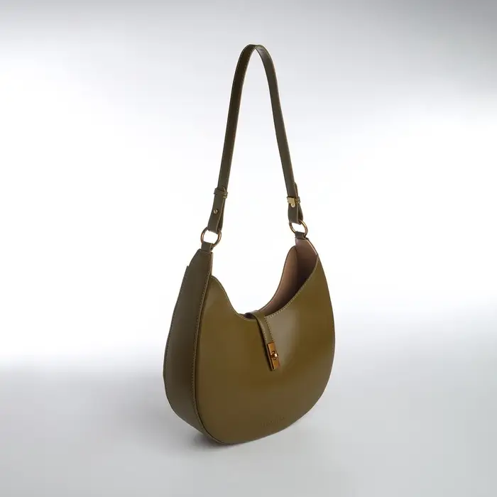 Сумка женская багет TEXTURA на молнии, 27&times;9&times;23 см, хаки