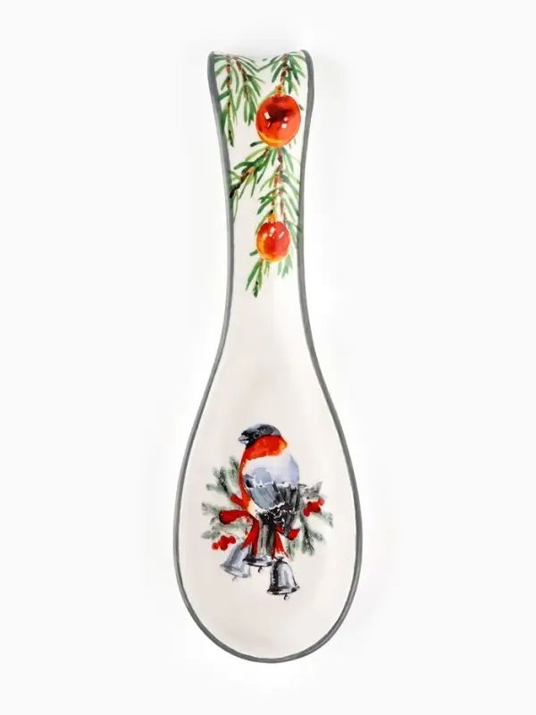 Подставка под ложку новогодняя &laquo;Снегирь&raquo;, 7&times;22.3 см, ручная работа