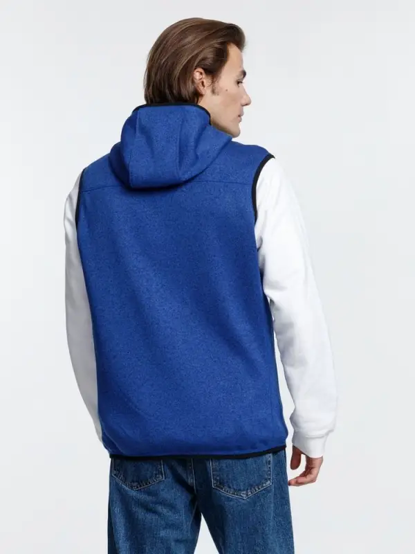 Жилет с капюшоном унисекс Gotland, синий, размер S Жилет с капюшоном унисекс Gotland, синий, размер S